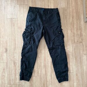 Divided Black Cargo Pants for Men